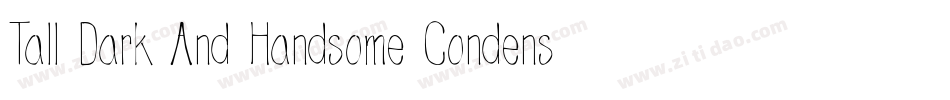 Tall Dark And Handsome Condensed字体转换
